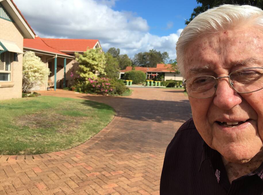 SENIORS SURPRISE: John Butters wants a pensioner rates rebate from council for leasing his retirement village home at Victoria Point's Salford Waters. 
