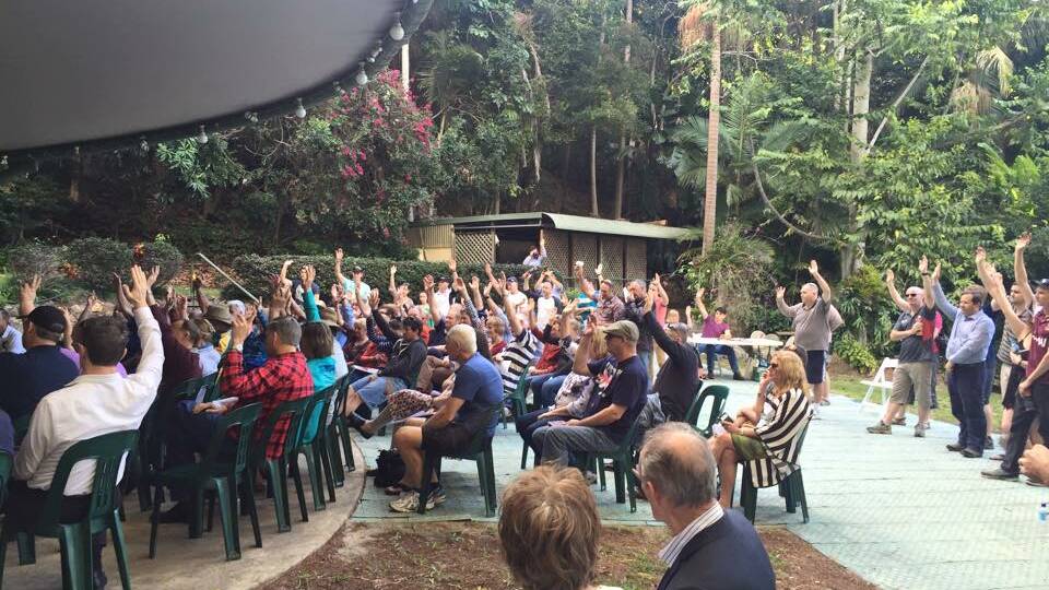 The community meeting which decided to ask for a rural fire brigade at Mount Cotton