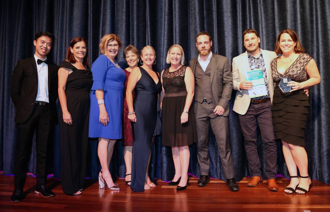 Great moment: Some of the dedicated team from Home Instead Senior Care which won the award for Best Medium or Large Business.