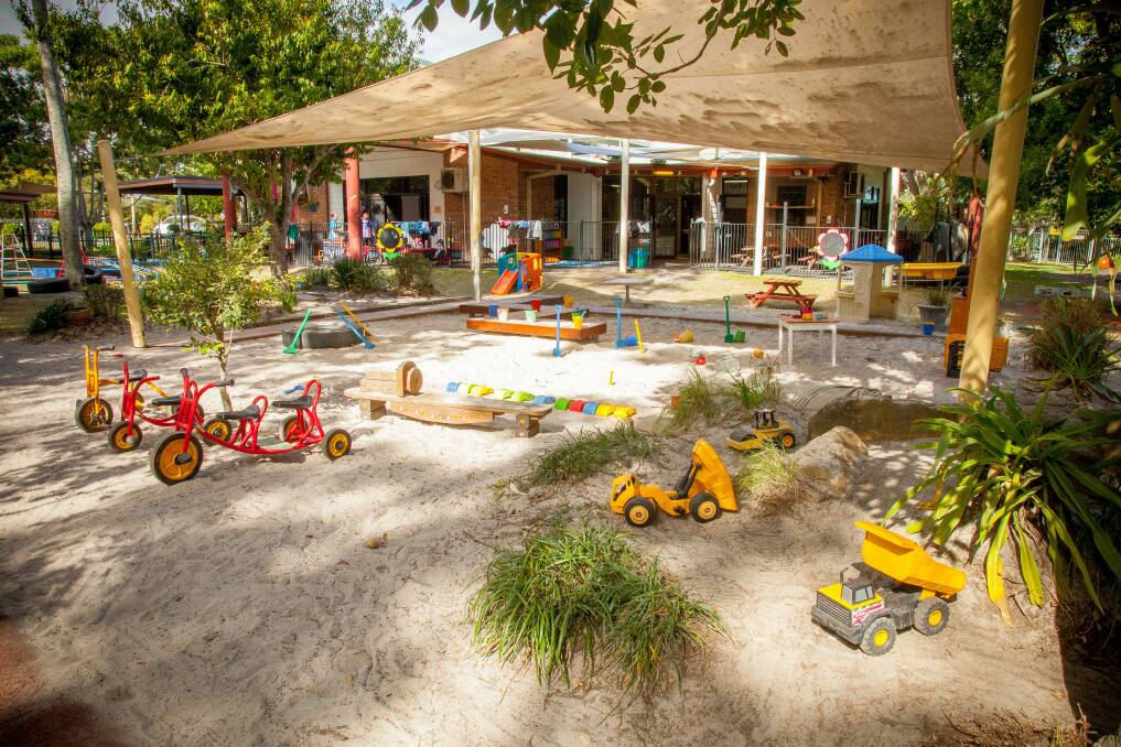 Good Fun: Bayside Kindergarten and Childcare offers large outdoor play spaces with hills, trees and climbing spaces to associate children with nature. 
