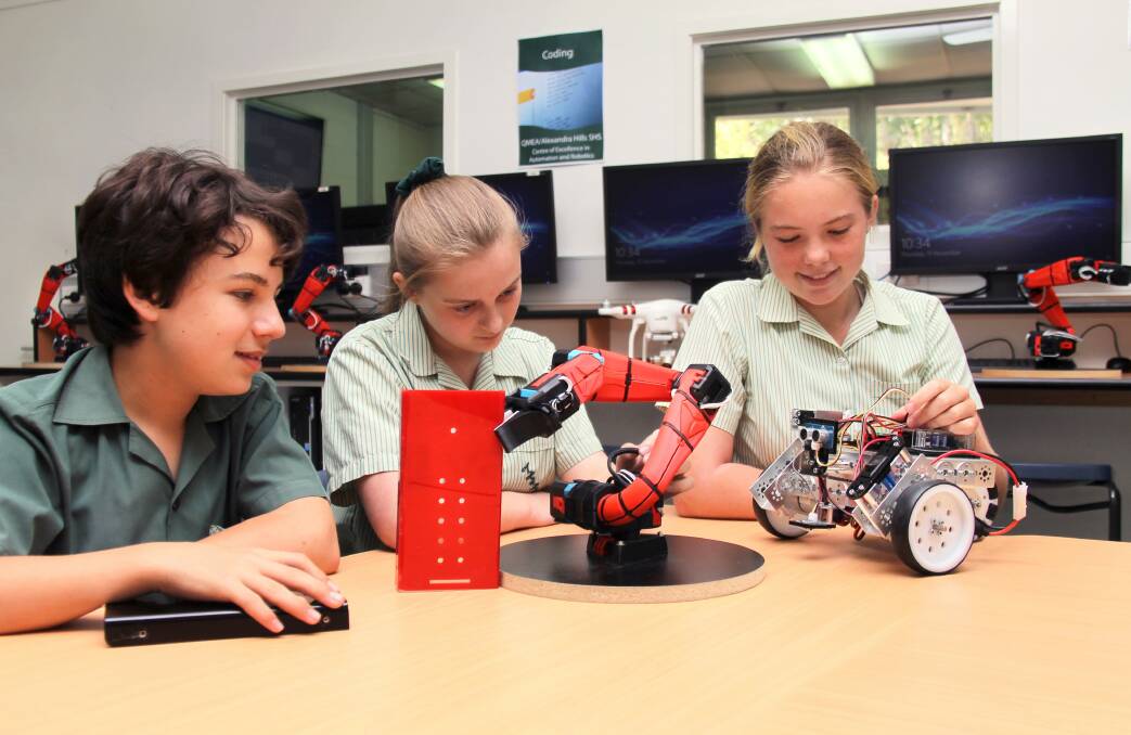 Future: As a Centre of Excellence in Automation and Robotics, Alexandra Hills State High School allows students to design and build specialised robots. 