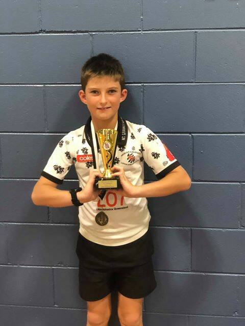 YOUNG GUN: Jake Hambrook-Smith finished the Christmas holidays with a collection of trophies and medals.