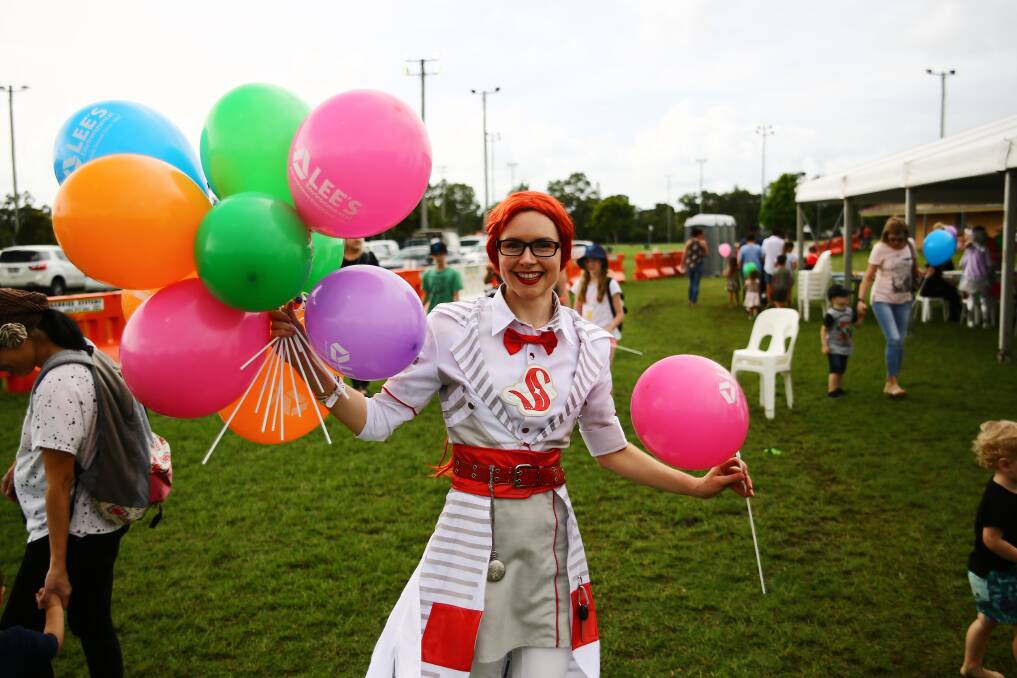 HAVING A BALL: Children and adults enjoyed themselves at Redlands Easter Family Festival.