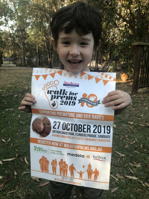 PROUD: Tom is proud to be an ambassador for the Walk for Prems for the second year running.