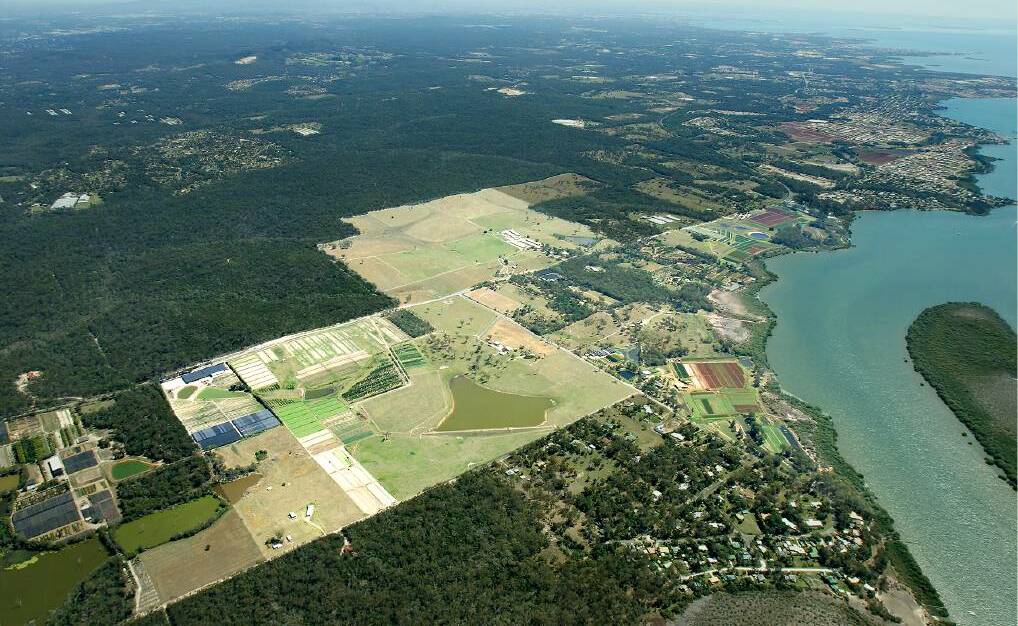 SITE: An aerial view of the Shoreline development site. The proposed plant is 1.5 kilometres south. Photo: Lendlease