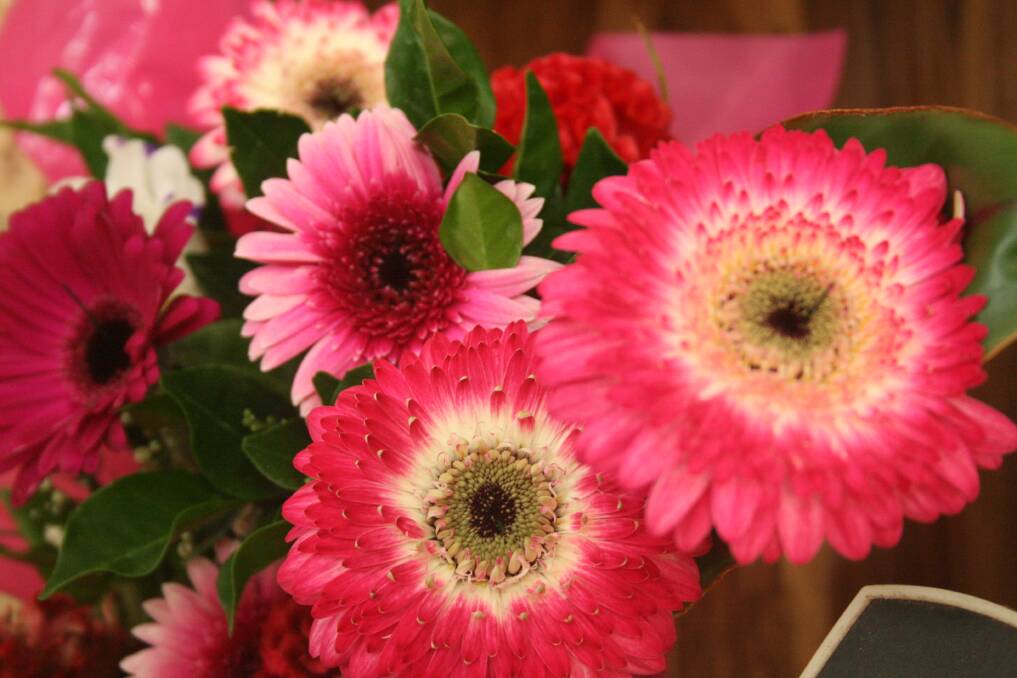 VALENTINE'S DAY: Flowers in shades of pink and red were popular, Ms Sihota said. Photo: Stacey Whitlock.