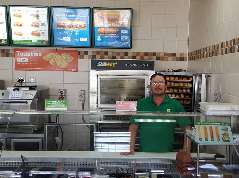 SANDWICH FOR A CAUSE: David Hall, franchise partner at Redlands and Victoria Point Subway celebrates World Sandwich Day.
