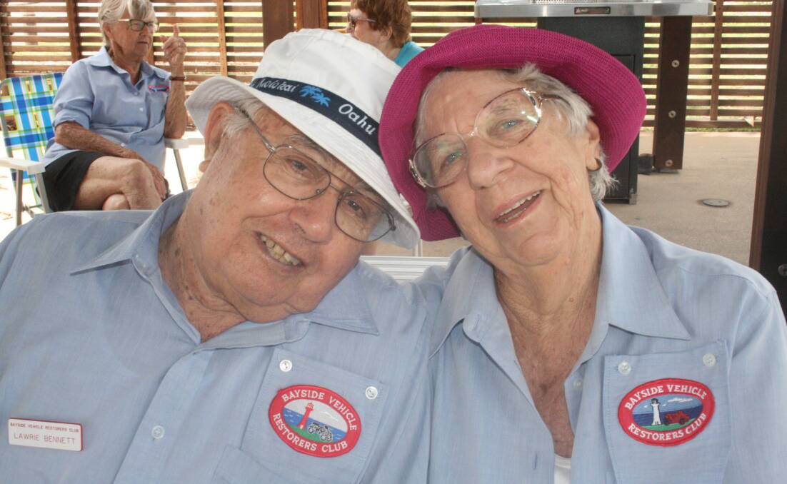 VALENTINE'S DAY: Members of the Bayside Vehicle Restorers Club spent Valentine's morning at Cleveland Point.