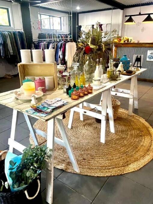 ON SALE: A display at the Button Jar Collective shows gifts and homewares on offer.