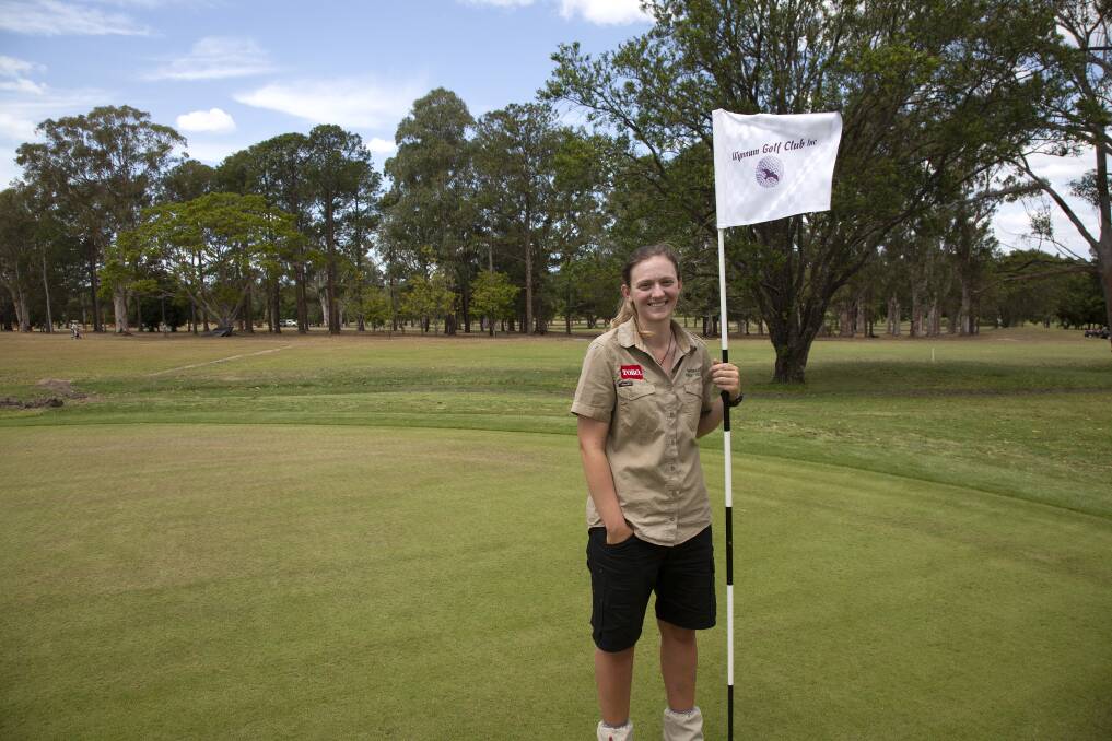 ON PAR: Tahlia Bruce is on a course for success with her apprenticeship at Wynnum Golf Club.