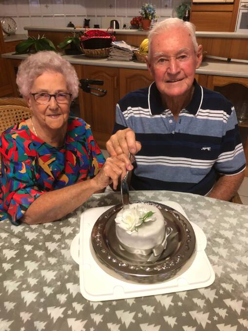 LOVEBIRDS: Lorna and Mervyn McKell had a quiet celebration at home due to coronavirus social distancing measures, but hope to gather with family later this year.