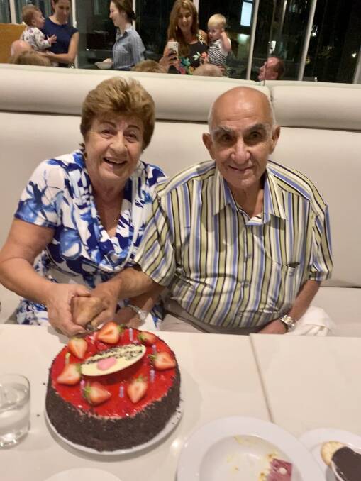 LOVE: Minas and Despina Zeremes celebrated their 60th anniversary on the Gold Coast.