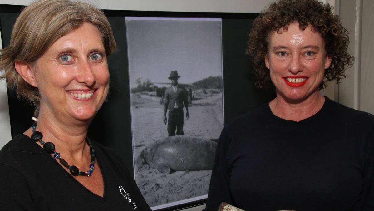 ORAL HISTORY: North Stradbroke Island Historical Museum historians Lisa Jackson and Elisabeth Gondwe. Photo: Chris McCormack
