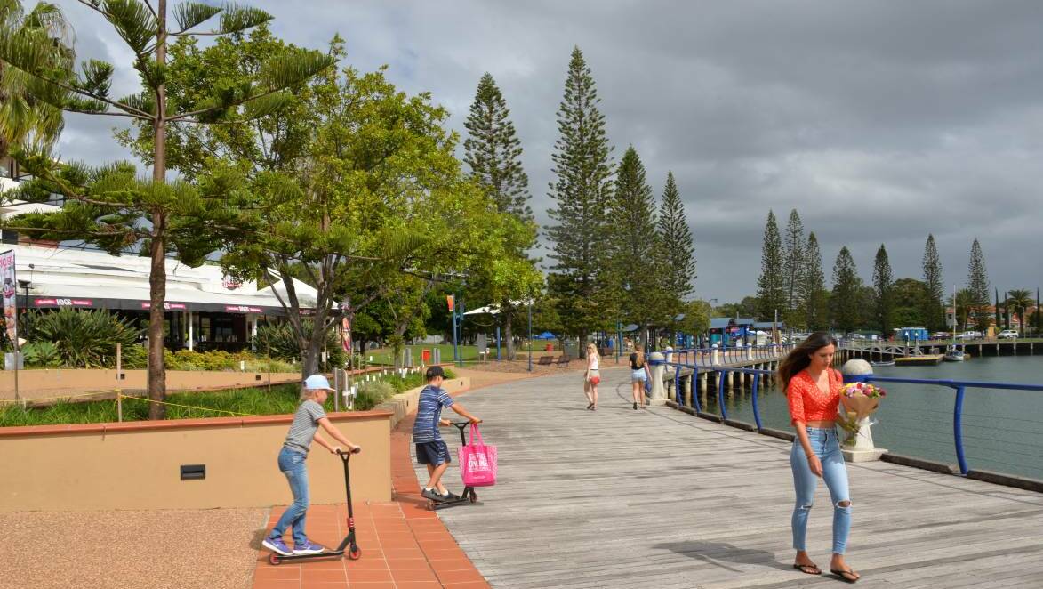 POPULAR SPOTS: Phase two of the Smart Mobility Trial will run between Raby Bay Harbour and the foreshore park.