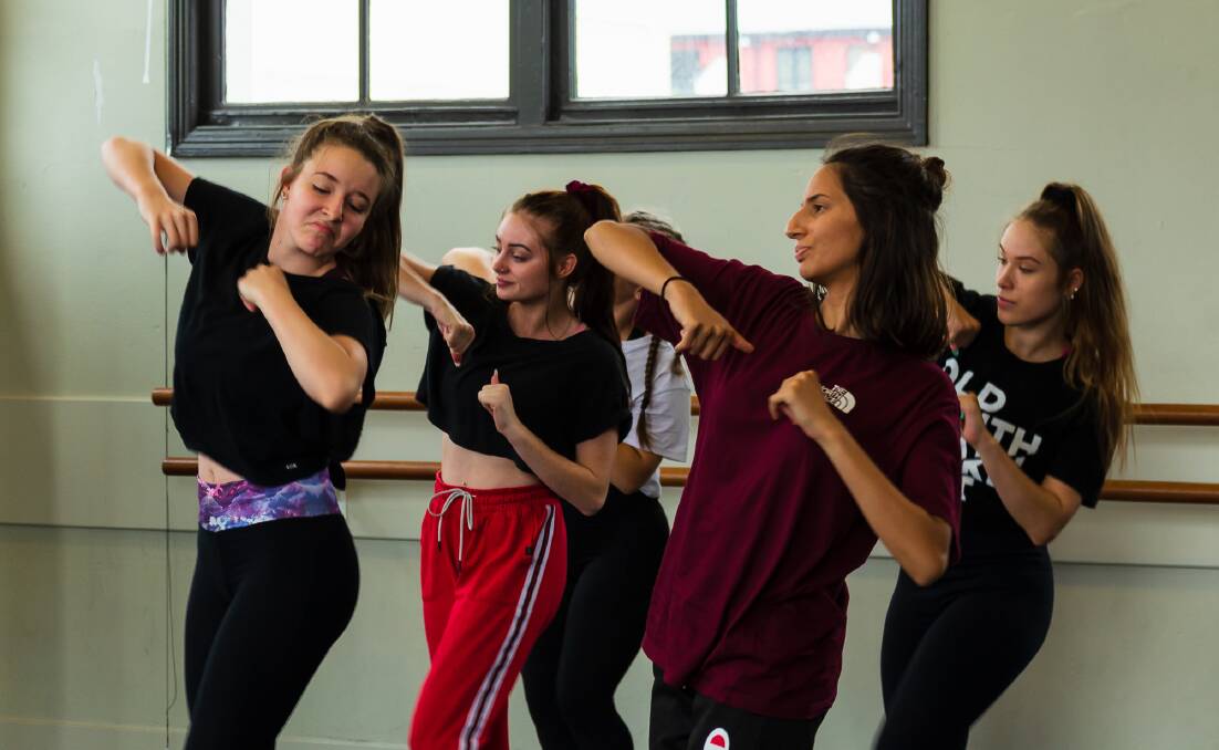 SHAKE AND STIR: Dancers rehearse at the Judith Wright Centre in Fortitude Valley.