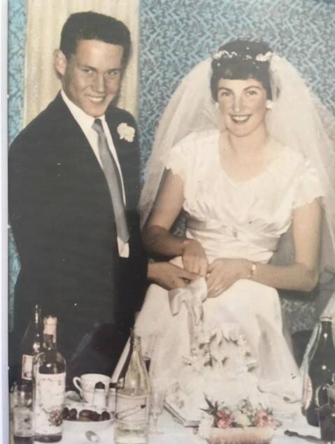 IN LOVE: Peter and Robyn Anderson were married on July 3, 1959.