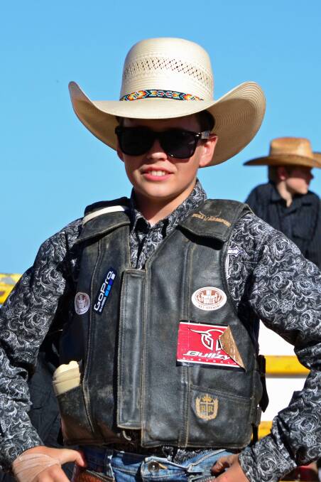 YOUNG TALENT: Dan Ruhland has recently started his career as a professional bull rider.