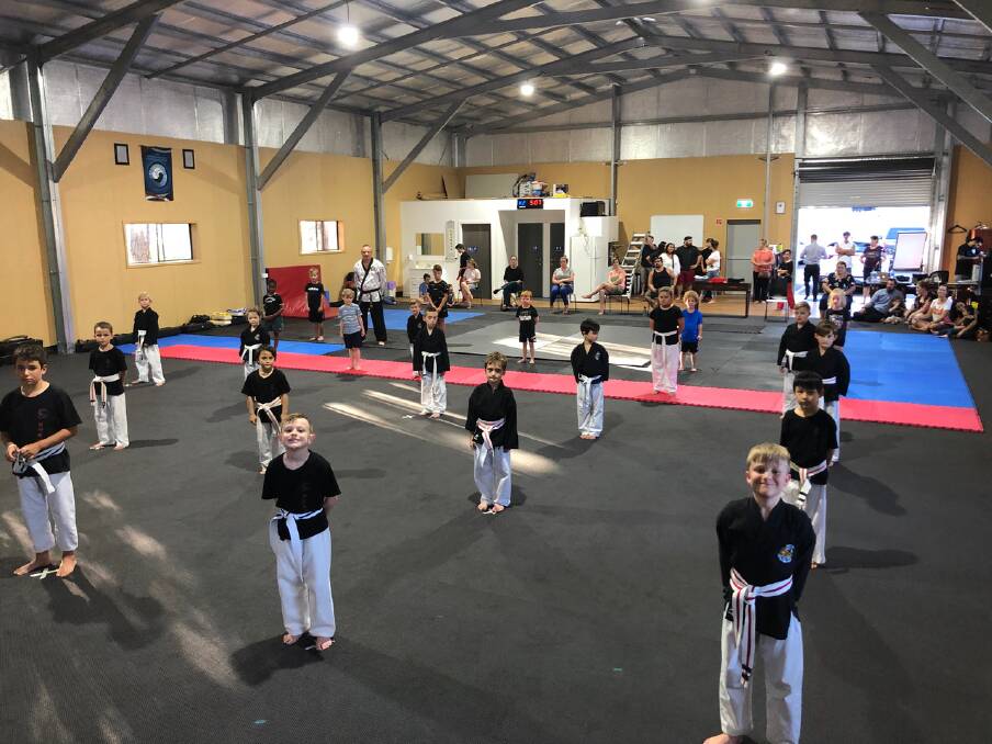 HAPKIDO: Children train in the new facility at Redland Bay.