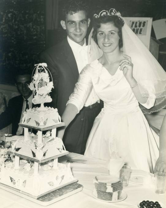 HAPPY COUPLE: Mr and Mrs Zeremes on their wedding day in 1960. 