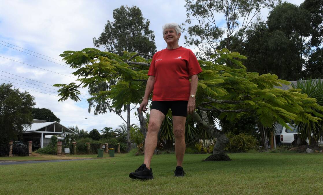 ONE STEP AT A TIME: Ms Campbell walks 20km a week with her walking group.