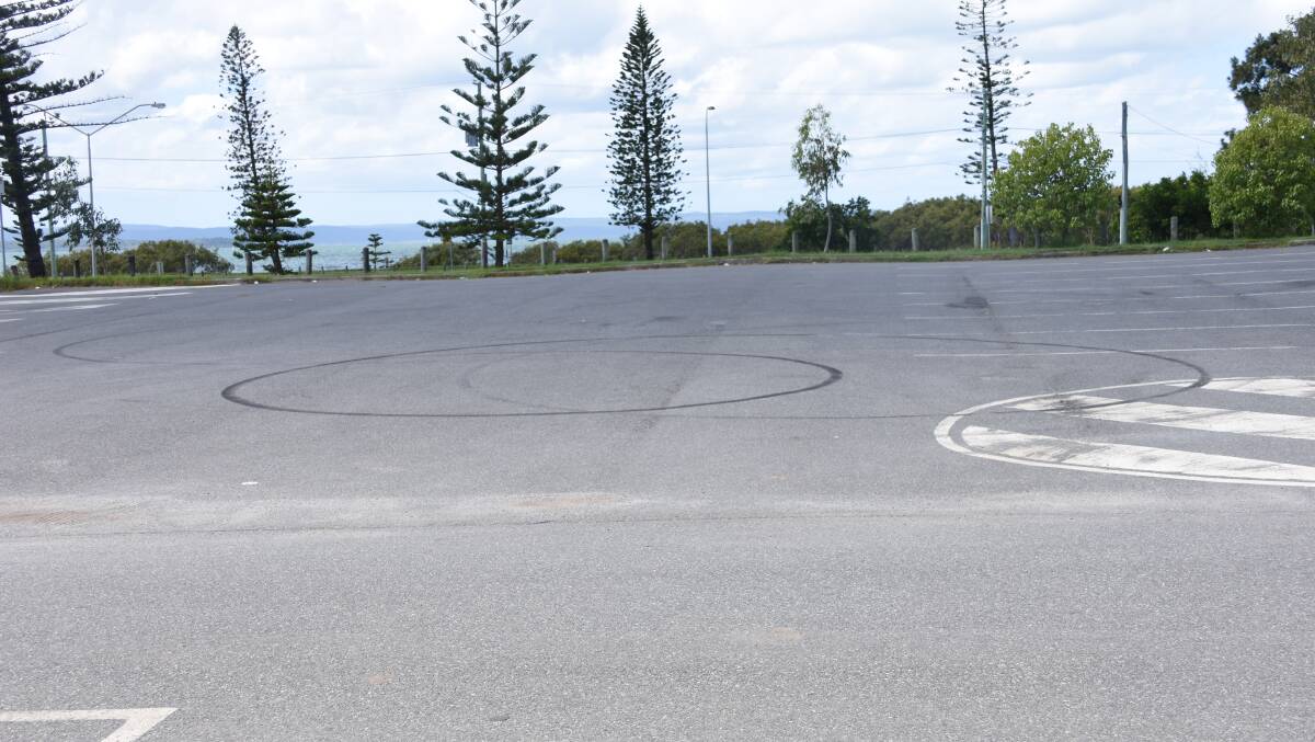DANGEROUS: Hoons regularly visit the car park at the Raby Bay VMR, Ric Dunford says.