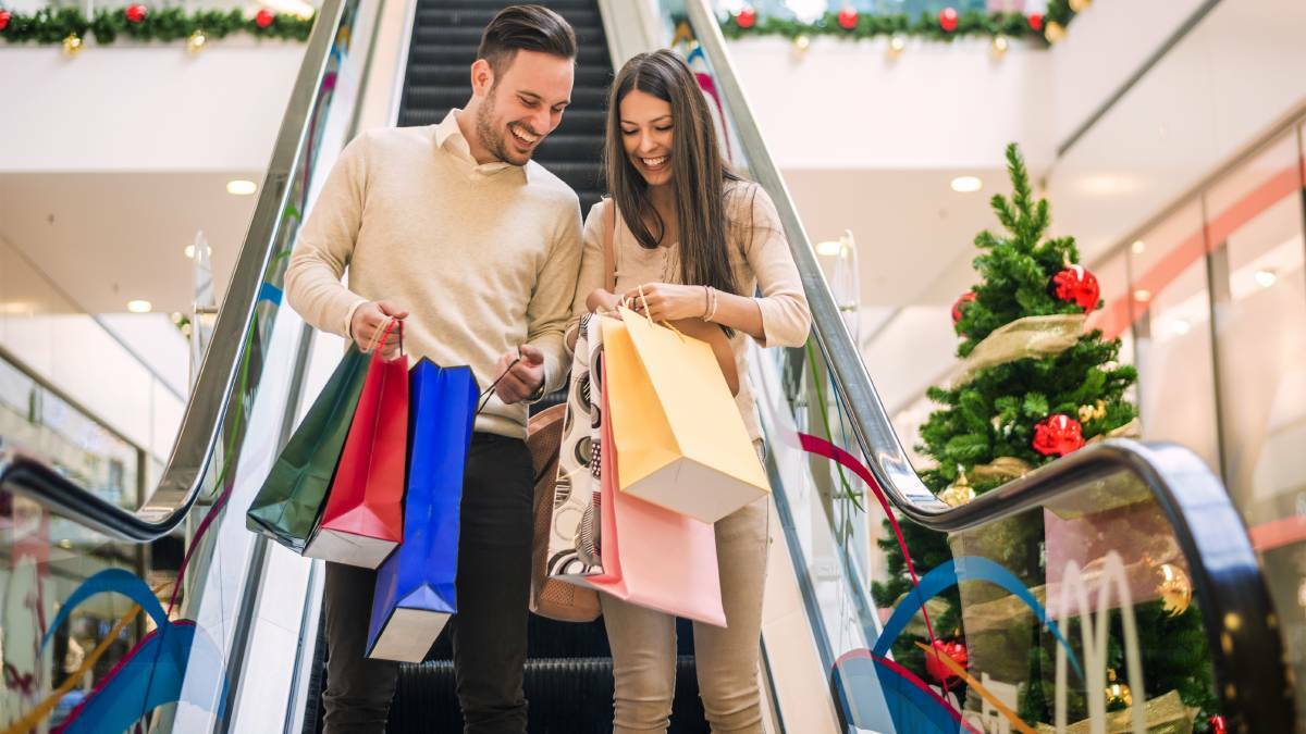 SHOPPING SPREE: Christmas is the year's busiest shopping period.