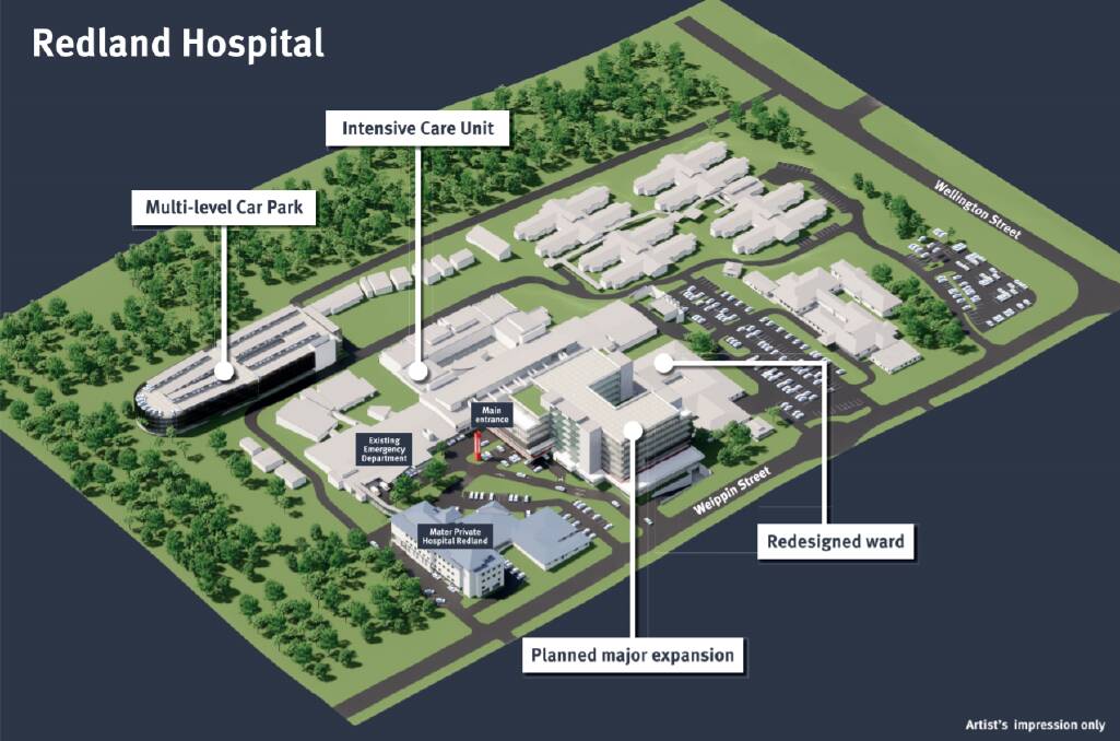 PLANS: An artist's impression of the planned hospital expansion.
