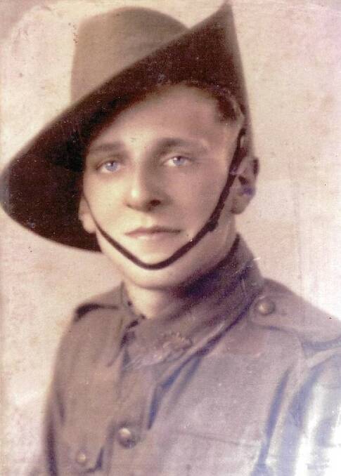 SOLDIER: Len Mason was 18 when he joined the army.