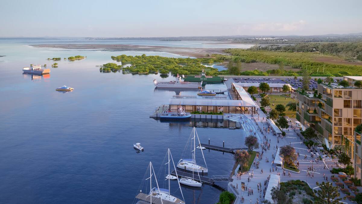 OCEAN: Latest images of what the Toondah Harbour project may look like if approved.