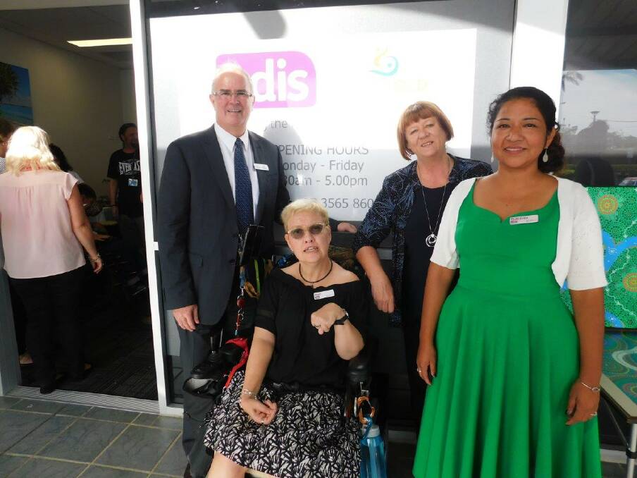 OPENING: Carers Queensland Chair Jim Toohey, NDIS Partners in the Community Local Area Coordinator regional manager Brisbane South Fran Vicary, Carers Queensland chief Deb Cottrell and area manager Beenleigh and Capalaba Dulcinea Hernandez at the opening of the Capalaba office.