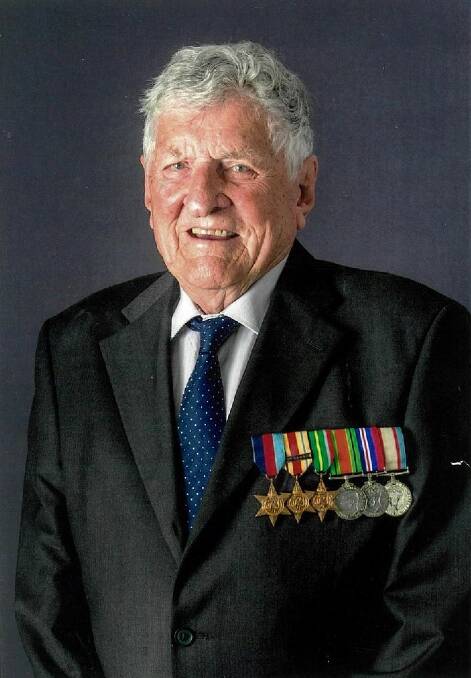 VETERAN: Len Mason spent five years in the army, fighting in the battle of El Alamein and the Invasion of Lae.