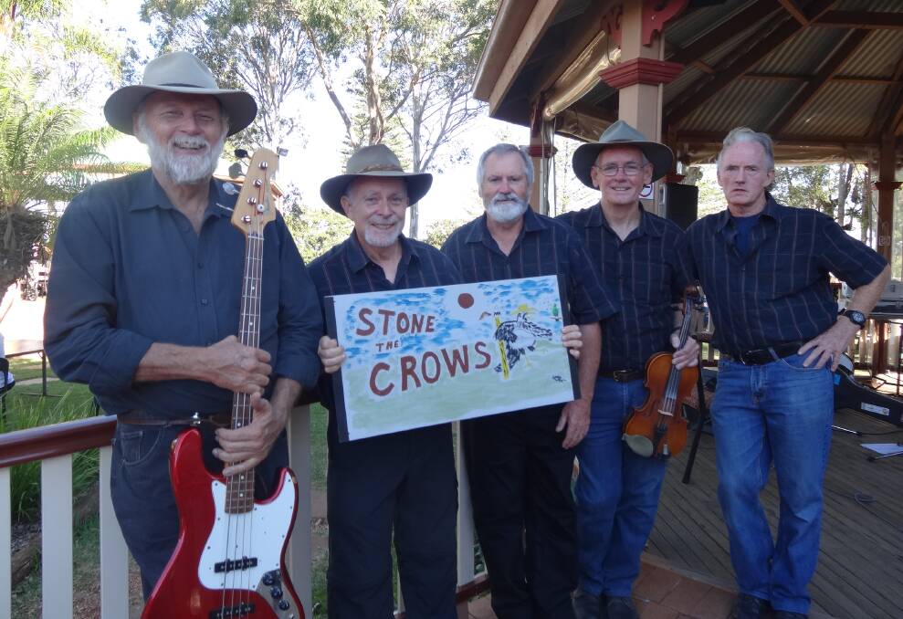 AUSSIE TRADITIONS: Bush band Stone the Crows will perform at the Grand View Hotel on Australia Day.