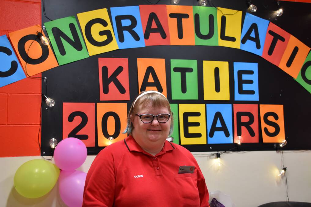 MAJOR MILESTONE: Kate Alcorn marked 20 years at Coles this month.