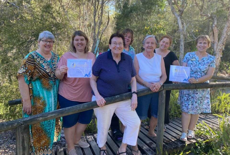 HARD WORK: Members of Soroptimist International Bayside gathered together for the online announcement that the club had taken out two awards at the SI South West Pacific Virtual Conference of Clubs. 