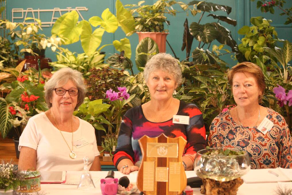 PLANT-LOVERS: Redlands Horticultural Society treasurer Joan Lacoste, president Janet Richter and secretary Pat Beiers. 