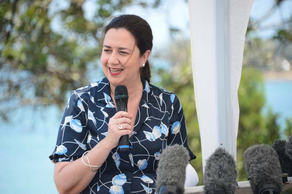 SCHOOL'S BACK IN: Premier Annastacia Palaszczuk during a visit to the Redlands last year. She has announced some students will go back to school next week.