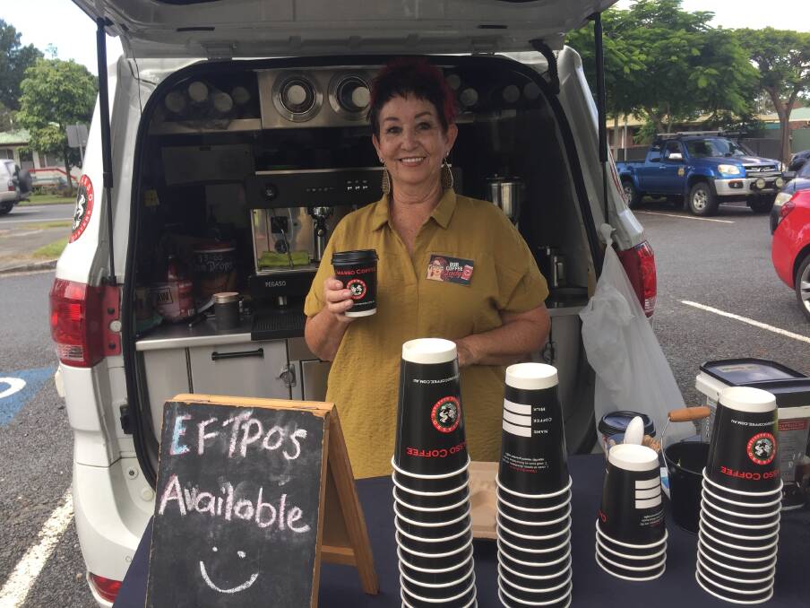 ELECTION DAY: Colleen Ross of Our Coffee Lady sold hot drinks outside Victoria Point State School this morning and said the polling booths had been a lot quieter than usual.