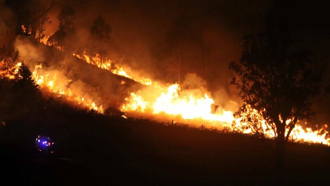 BLAZE: A savage fire broke out at Sarabah in the Scenic Rim in September.
