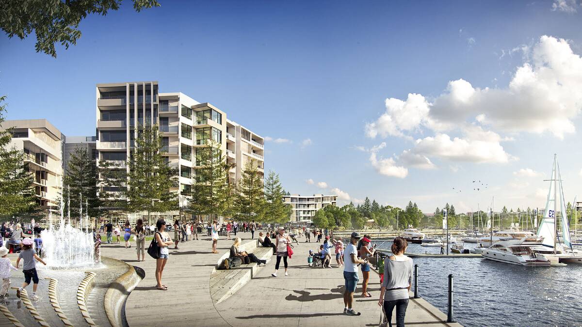DESIGN: The proposed redevelopment includes an upgraded port, hotel and convention facilities and 3600 dwellings.