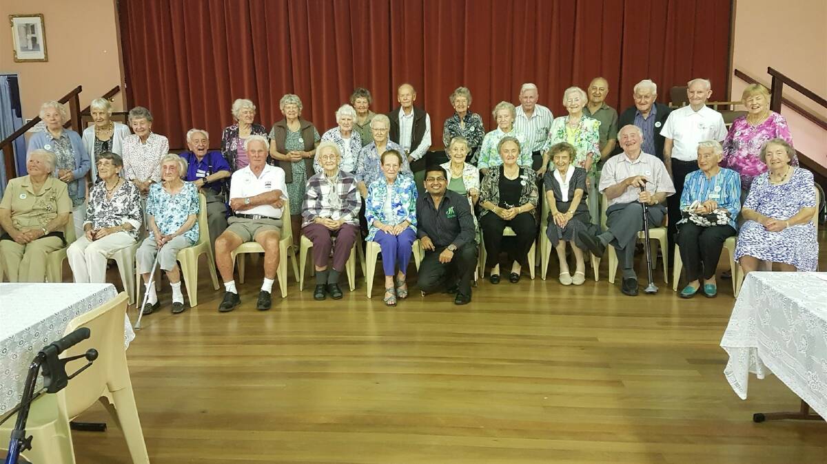 GOOD FUN: An over-90s group celebrates at the Donald Simpson Community Centre.
