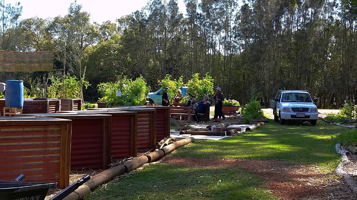 The Karragarra Island community garden. A second is being planned by organisers.