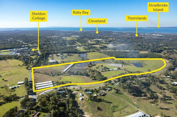 ON THE MARKET: The 31 hectare development site for sale at Thornlands.