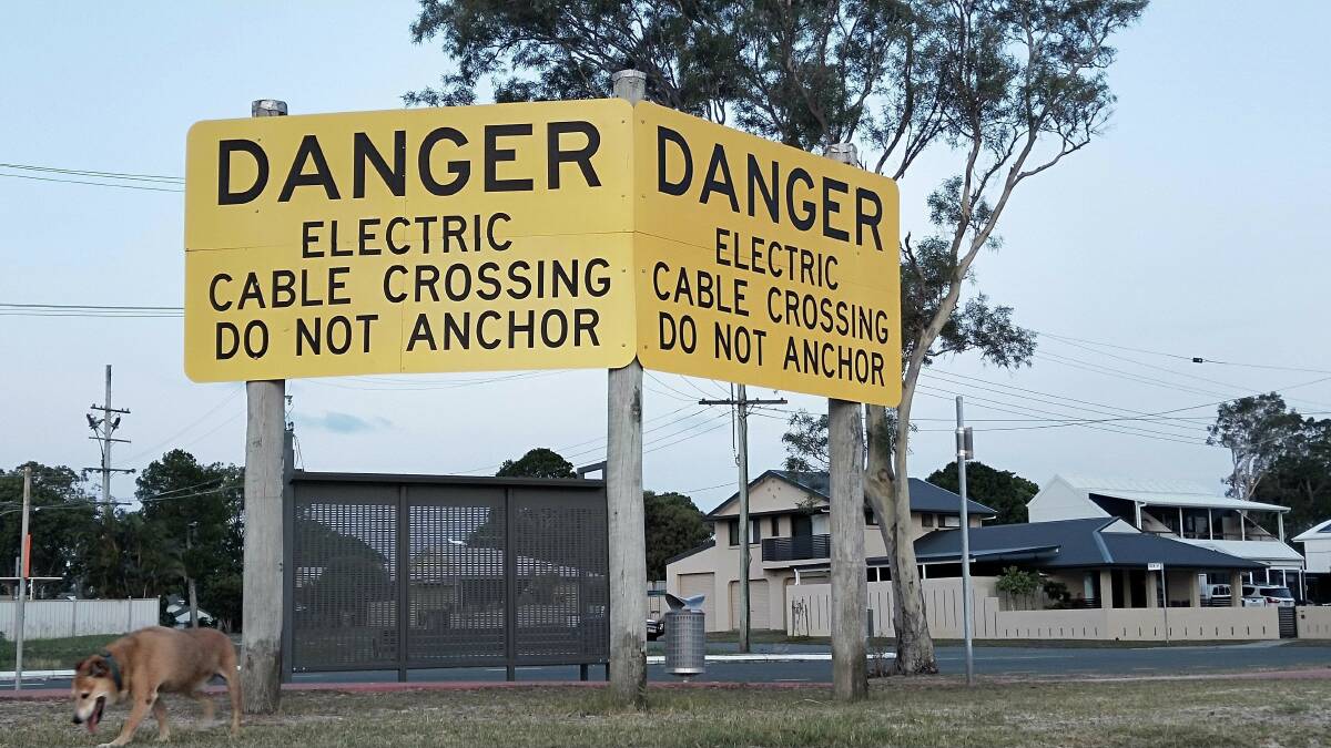 DANGER: Experts warn boaties to keep a lookout for overhead cables or signs warning of submarine cables after a close call at Bribie Island. Southern Moreton Bay also has several cables.