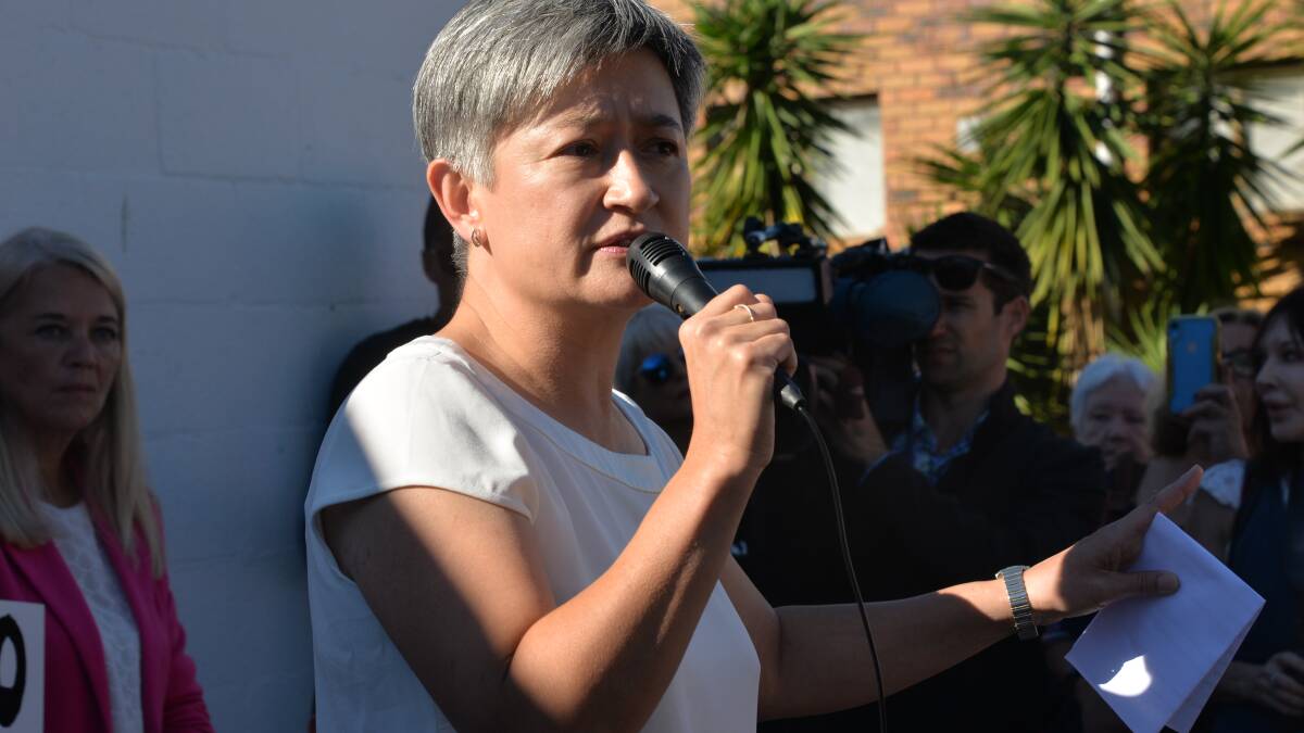SPEAKER: Labor Senator Penny Wong at the rally and march.