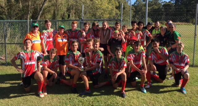 THE TEAM: The Capalaba Warriors Under 14’s division 2 boys’ team.