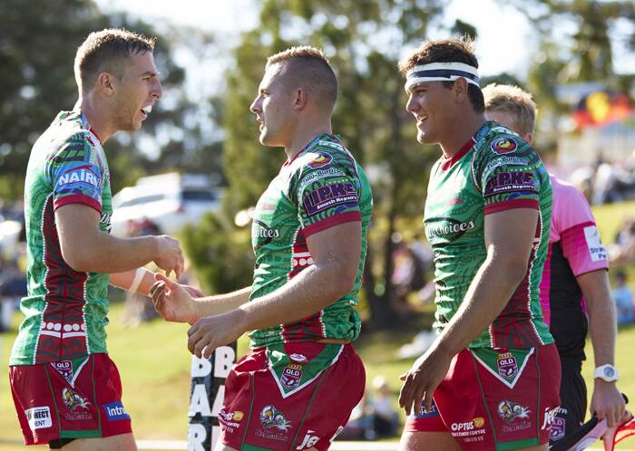 GRAND FINAL-BOUND: A file shot of Wynnum Manly rugby league players from last year.