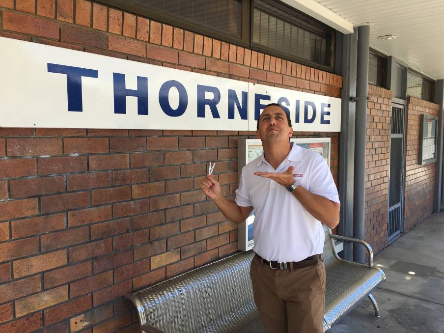 AH THE SERENITY: MP Don Brown samples the sweet air at Thorneside Railway Station. The nearby water treatment plant has been upgraded.