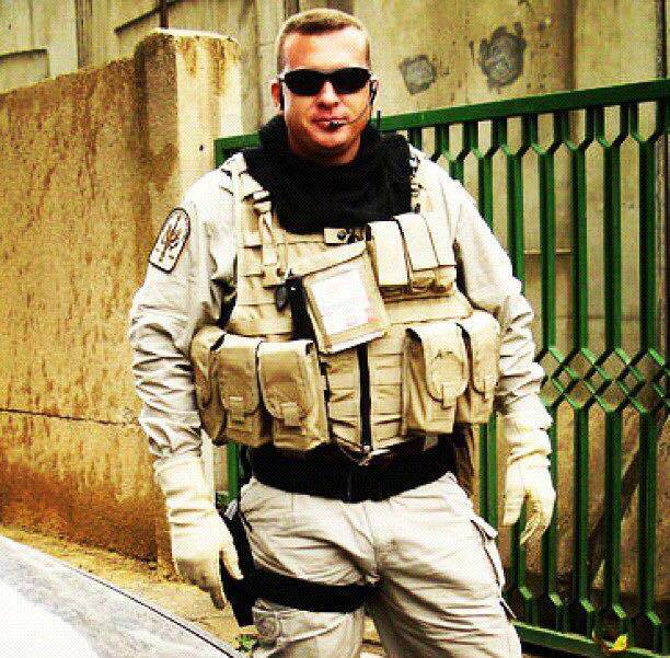 SERVICE: Former serviceman Paul Golle in Iraq. 