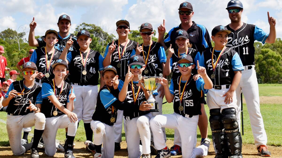 CHAMPIONS: Redlands Little League division 1 Rays after their grand final win.