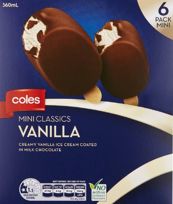 ICE CREAM RECALL: Coles recalls vanilla classic ice cream after concerns about contamination.